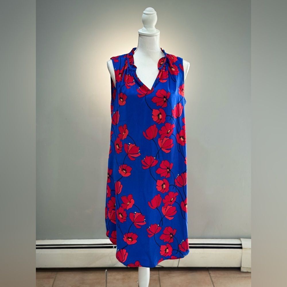 SALE! Blue 41 Hawthorn Floral Sleeveless Dress Size L EUC